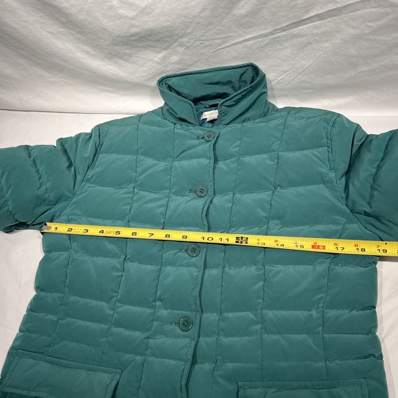 Garnet Hill Size 6 Puffer Jacket Goose Down Fill Button Up Inner Pockets Womens - Picture 8 of 9